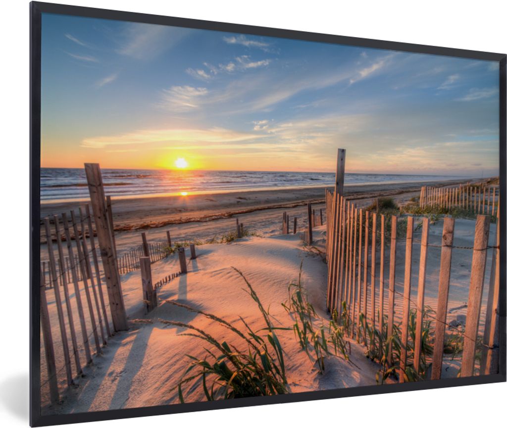 MuchoWow® MuchoWow® Gerahmtes Poster Strand - Meer - Düne - Produktbild 