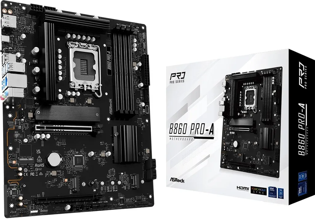 Mainboard ASROCK B860 Pro-A Intel B860 LGA 1851 per Workstation ATX