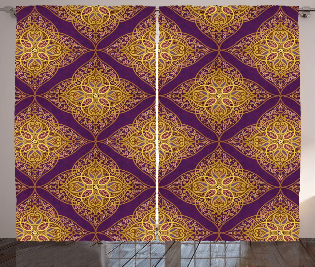 Rideau de Salon Grande Largeur pour Décoration Orientale et Intimité