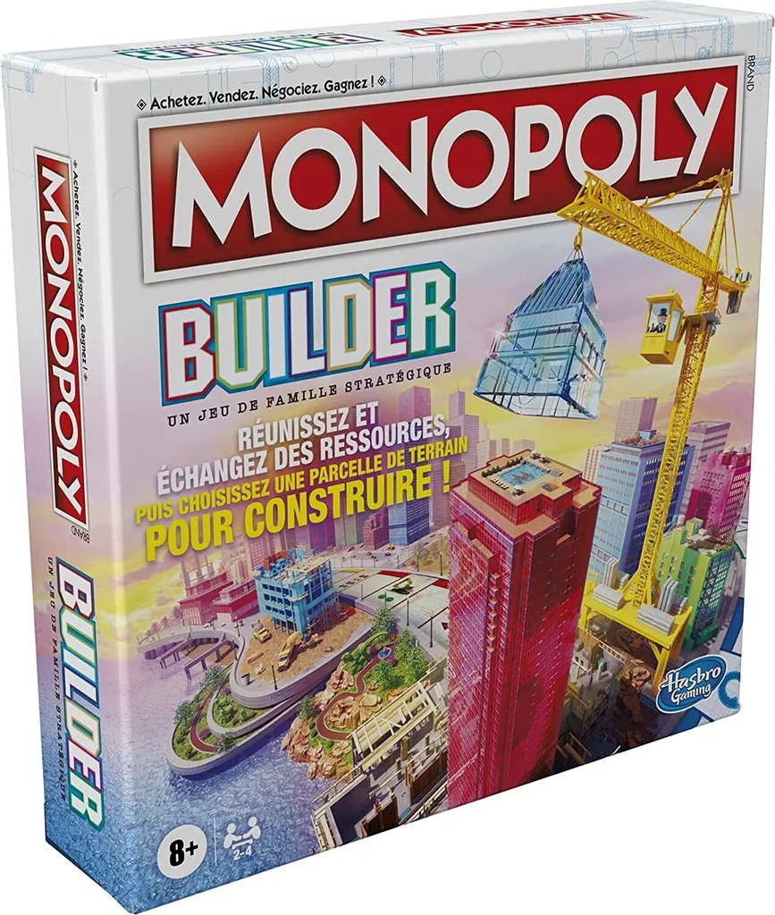 Monopoly Builder Version Française Jeu Hasbro pour des Parties Rapides