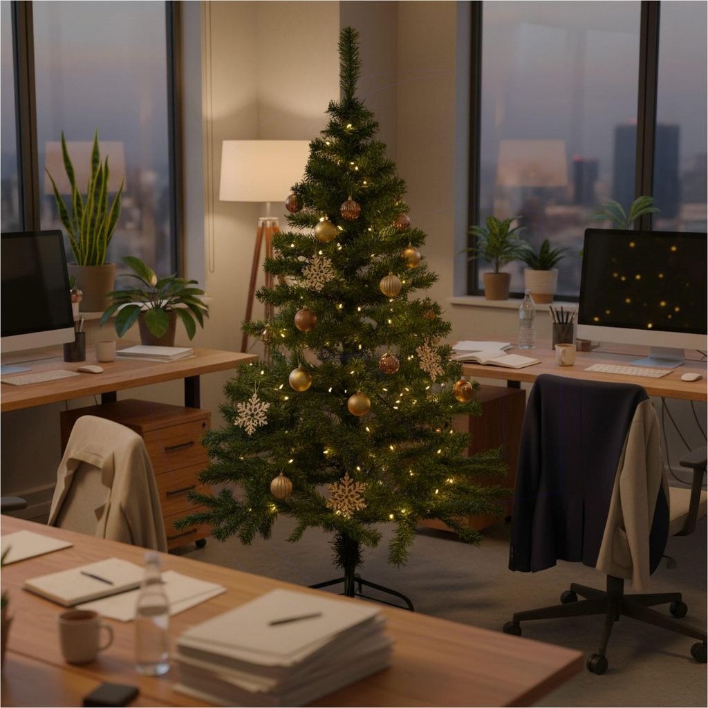 Künstlicher Weihnachtsbaum 150 cm Grün 440 Zweigen mit Metallständer