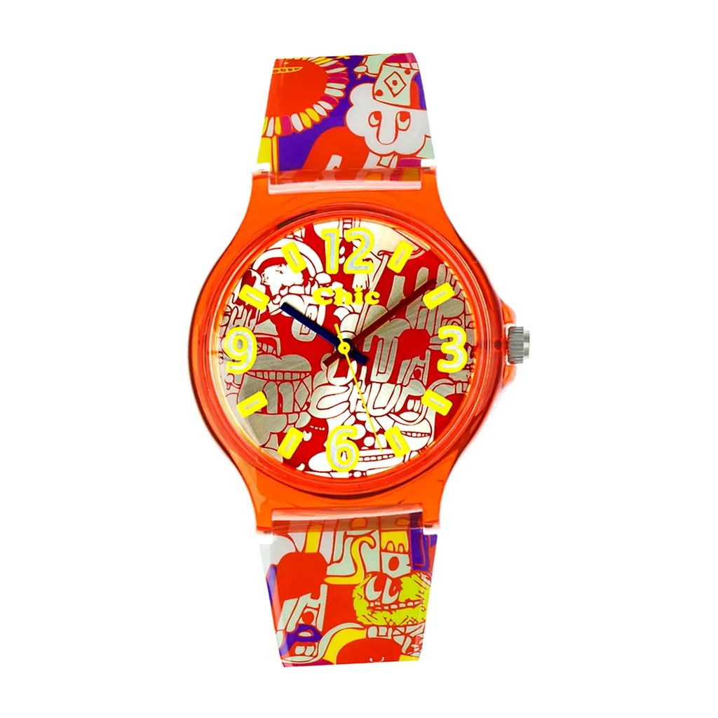 Orologio per Ragazzi Chic Watches Street D2UC001 Rosso Giallo