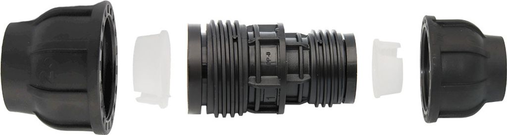 PE Rohr Kupplung Verschraubung 25 x 20 mm Muffe Reduzierung Produktbild 