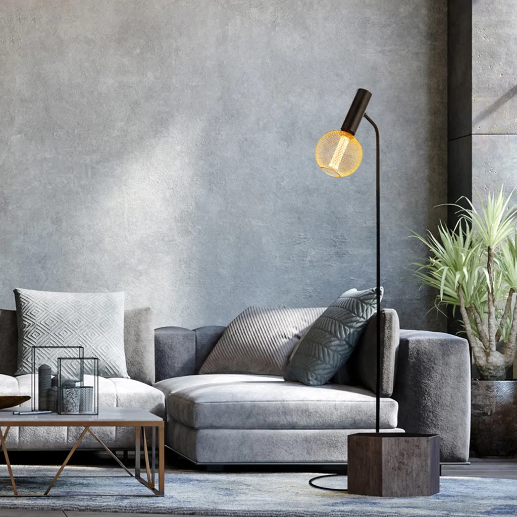Lampadaire noir mat H 152 cm - Éclairage d'appoint pour coin lecture - 3