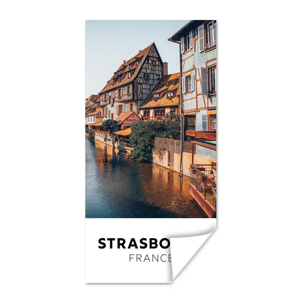 MuchoWow Poster Deutschland - Wasser - Architektur 40x80 cm - Dekoration