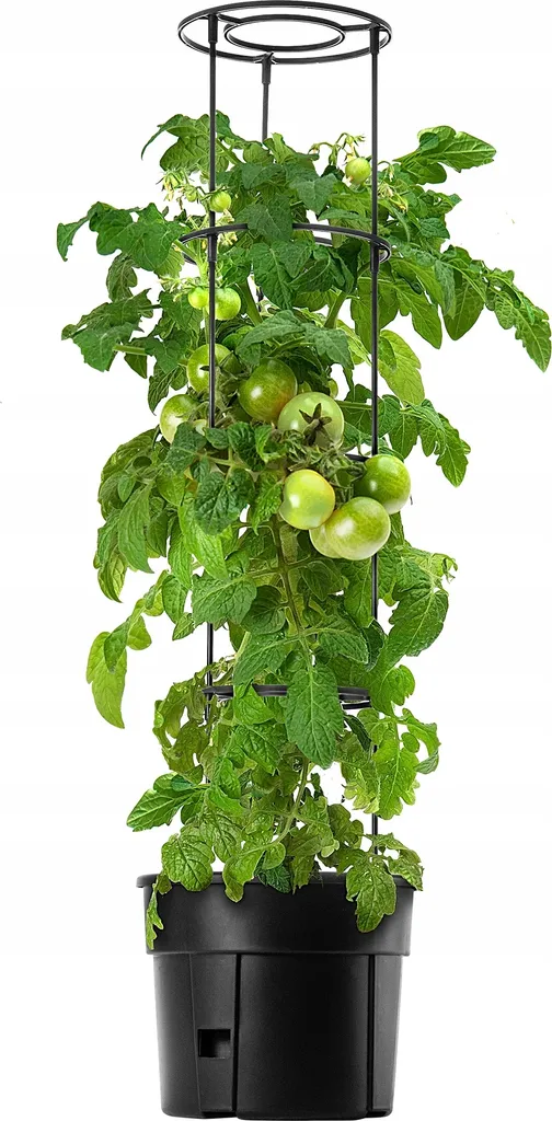 KADAX Pot Farsala avec Tuteur Tomates et Bac à Plantes Hauteur 116 cm
