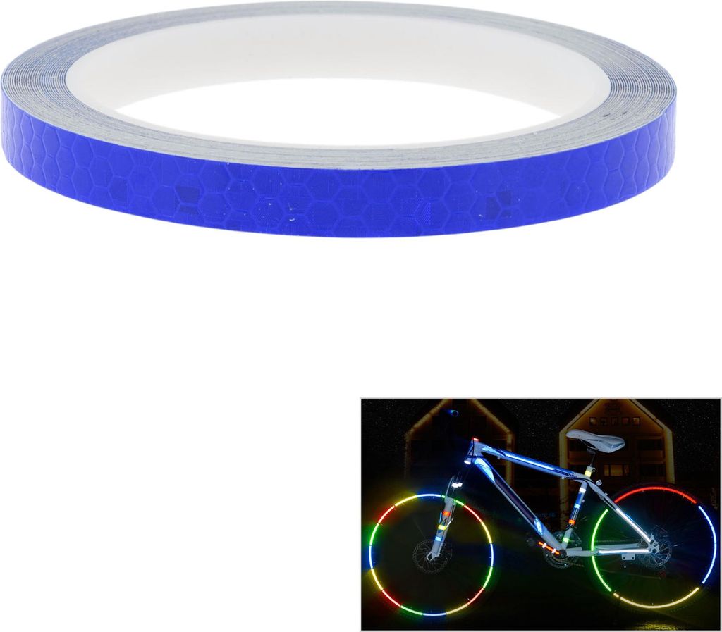Reflexfolie Hochsichtbare Aufkleber Reflexionsaufkleber Für Sichtbarkeit Im Freien Bei Nacht Kleidung Fahrzeuge 0.4"x 26 Ft Blau