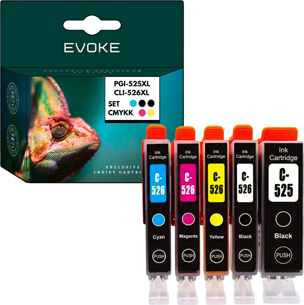 Patronen für Canon PGI 525 CL 526 XL PGI525 CL526 ️️ Pixma IP4850 IP4950 MG5150 MG5350 MG5250 ️
