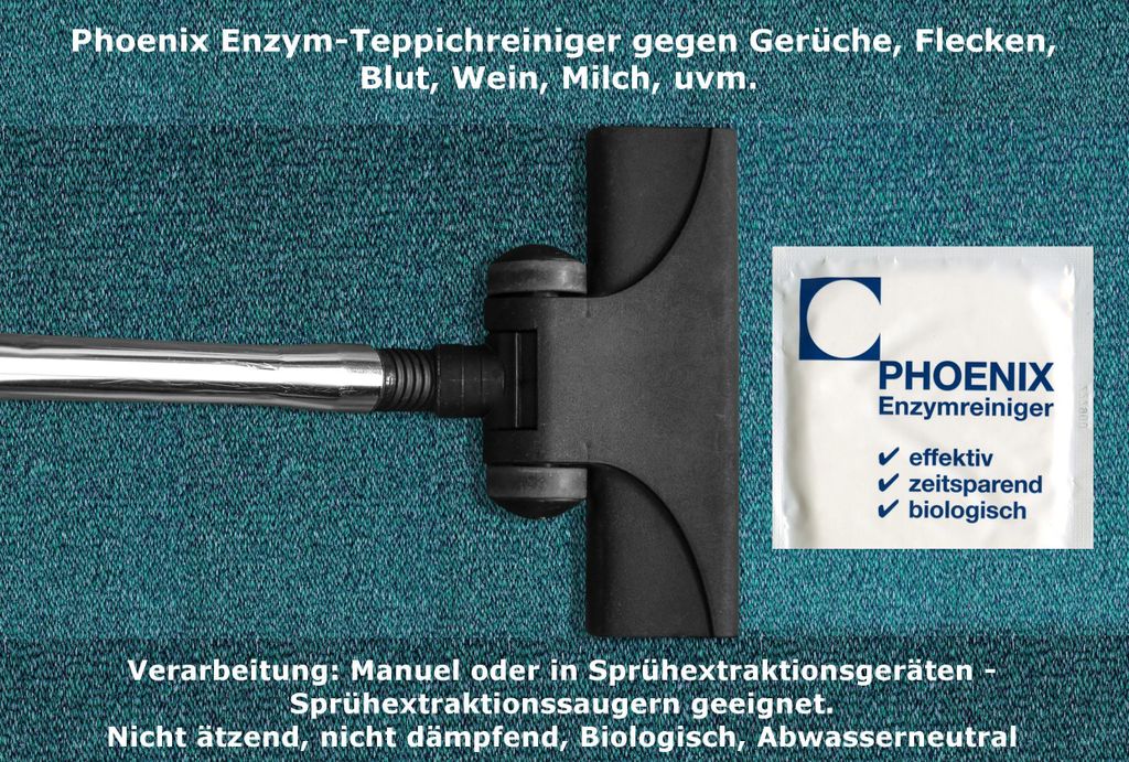 Spezial Enzym Teppichreiniger 3 x 20g - Gegen Gerüche und organische Verschmutzungen