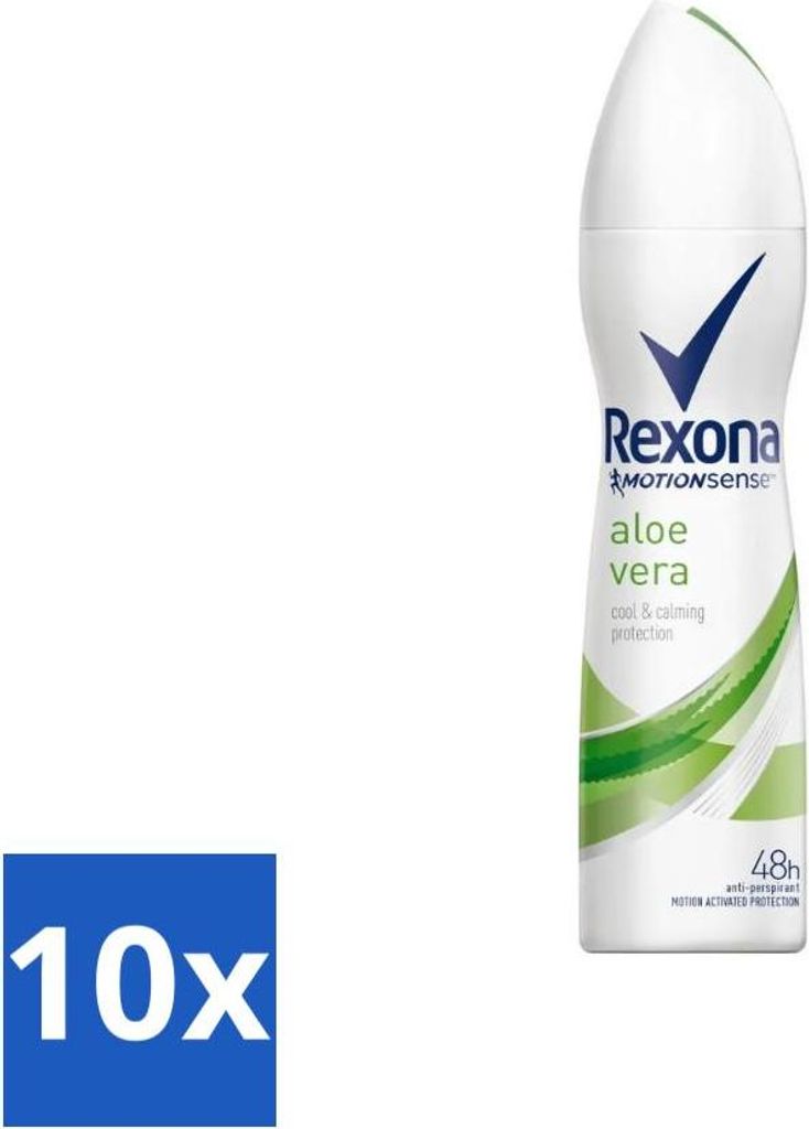 Rexona - Frische Aloe Vera - Deodorant Spray - 150 ml - Vorteilspack - 10 Stücke