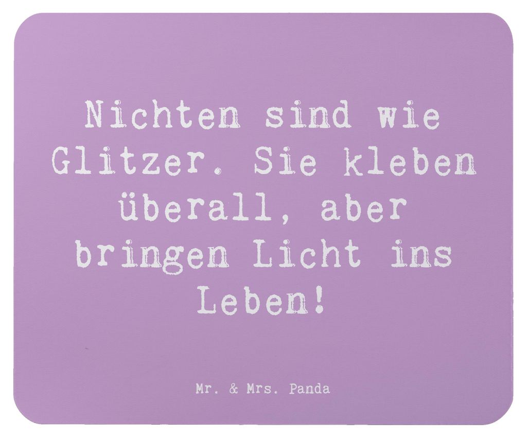 Mr. & Mrs. Panda Mauspad Spruch Nichte Glitzer - Lavendeltraum - Geschenk, Einfluss, Mousepad, Verwandtschaft, laptop, Dankeschön, Geburtstage, pc...