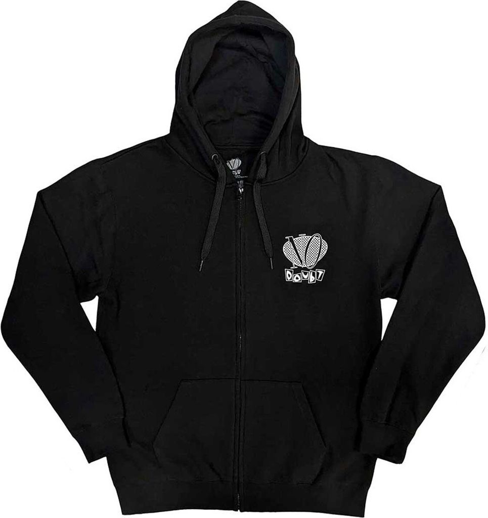 No Doubt - Hoodie mit durchgehendem Reißverschluss für Herren/Damen Uni RO9672 (XL) (Schwarz)