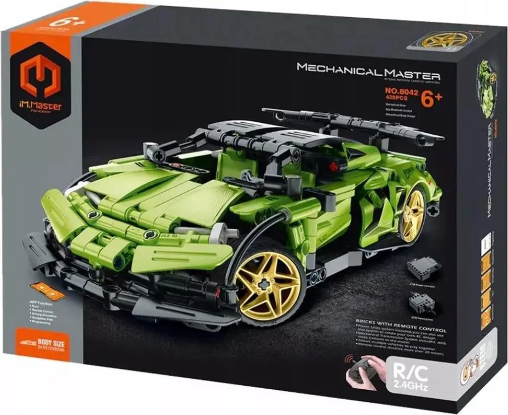 Jeu de construction de voiture télécommandée tout-terrain RC Stunt Lime