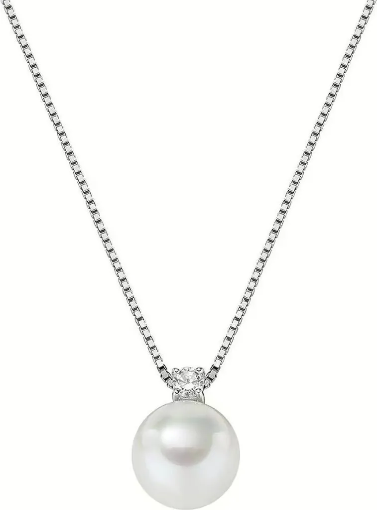 Pendentif Argenté Amen CLPBBZ10 - Finition Luxe et Détails Cristallins