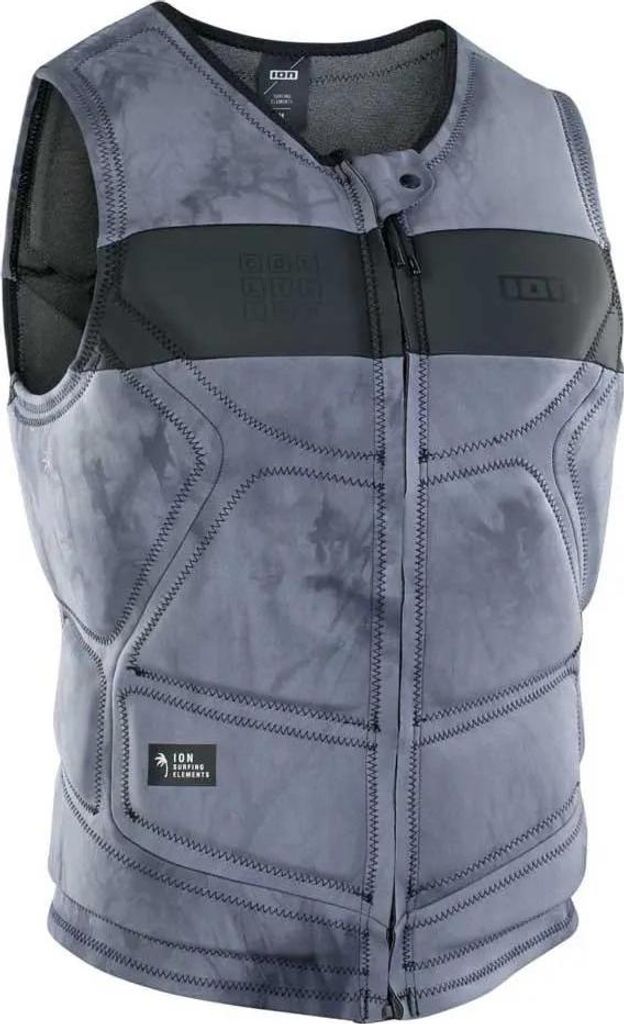 Chaleco protector gris con cremallera frontal, talla M Imagen del producto 