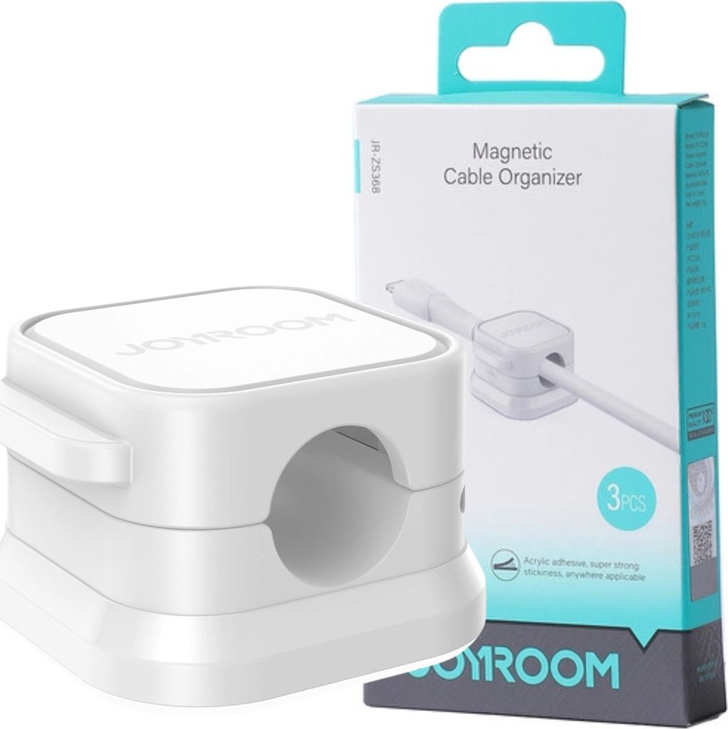 Joyroom Jr-Zs368 Magnetický organizér kabelů - bílý (6 ks) Obrázek produktu 