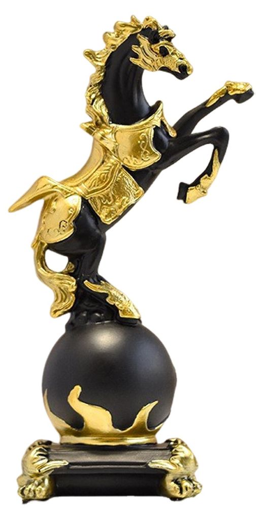 Realistische Pferdefigur, handgefertigte Pony-Statue aus Kunstharz, simulierte Bauernhoftier-Skulptur, Dekoration für Zuhause, Büro oder Schreibt...