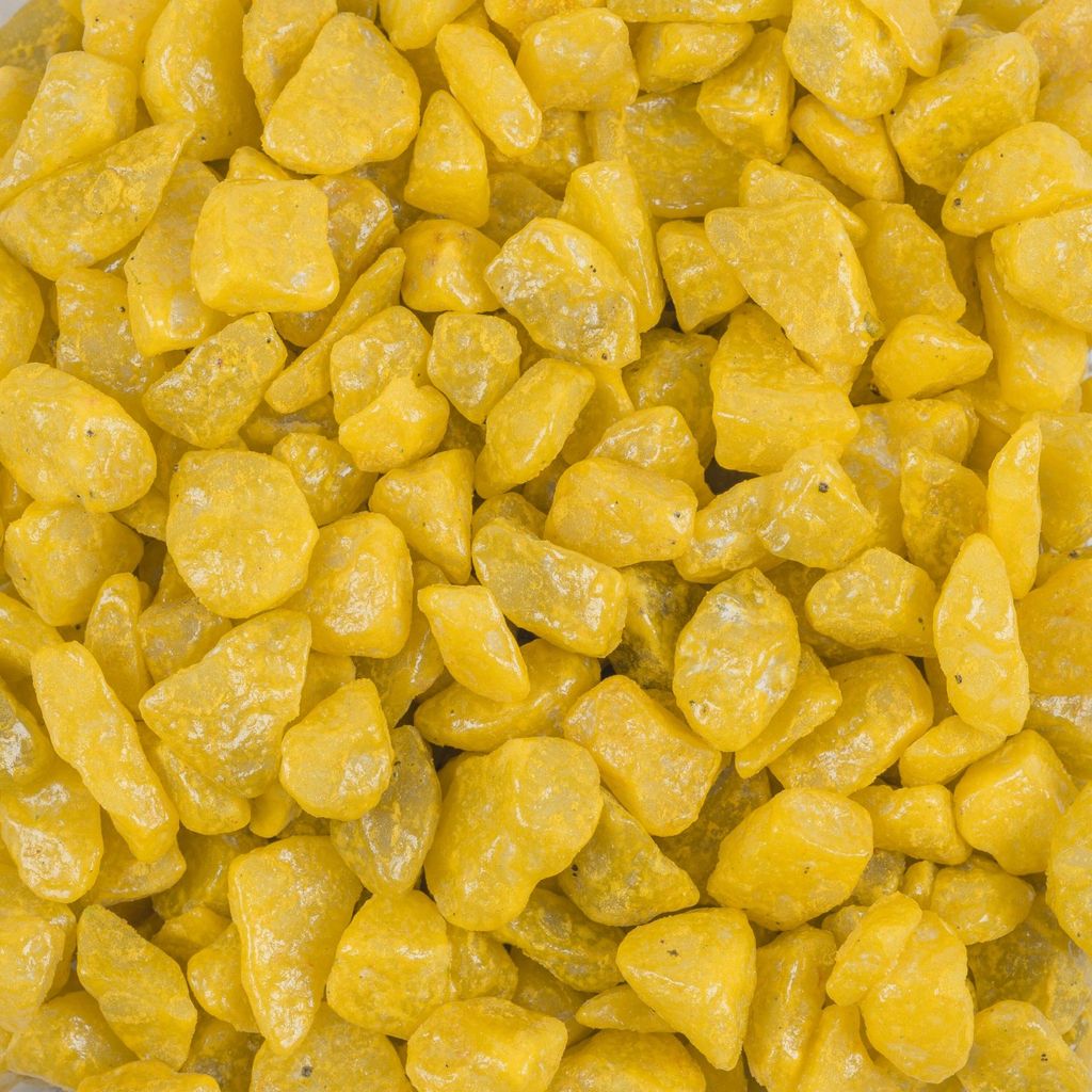 Dekosteine Farbsteine 9-13mm - 1kg Bunte Steine GELB Produktbild 