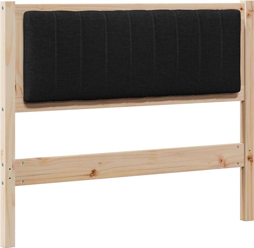 vidaXL Gepolstertes Kopfteil Braun 100 cm Massives Kiefernholz