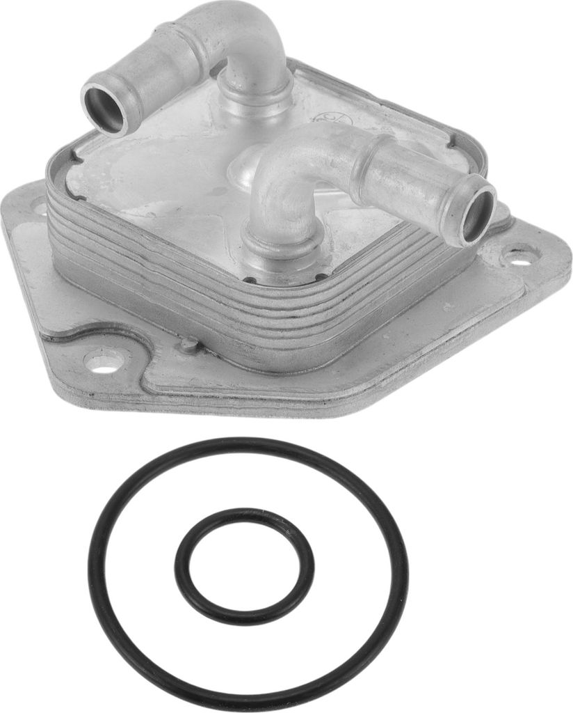 1 Stk. Motoröl-Kühler für Honda Fit 2015-2019 Motor Getriebeöl-Kühler mit O-Ringen Dichtung Nr. 255605T0003 Silberfarbene Aluminiumlegierung
