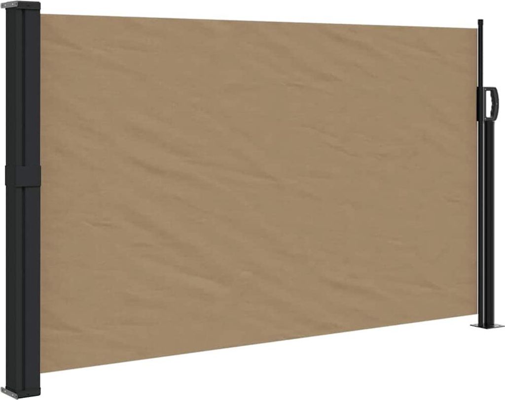 vidaXL Seitenmarkise Ausziehbar Taupe 120x600 cm