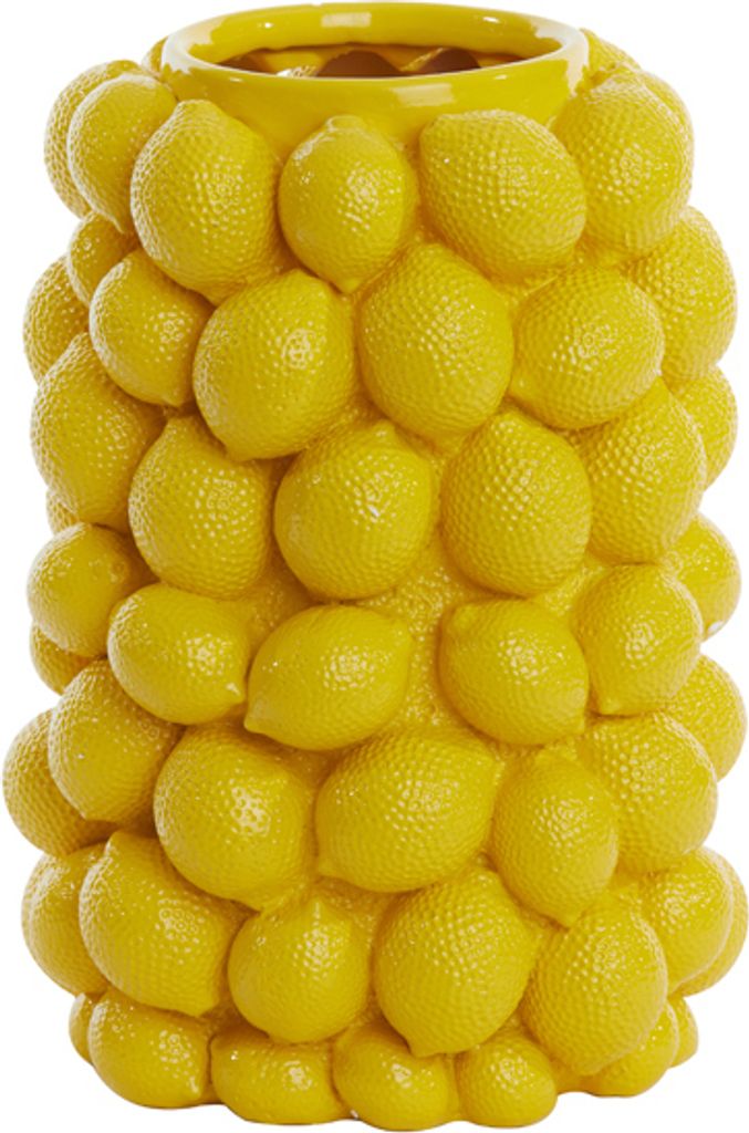 Light & Living - Vase LEMON - Ø23,5x33cm - Gelb Produktbild 