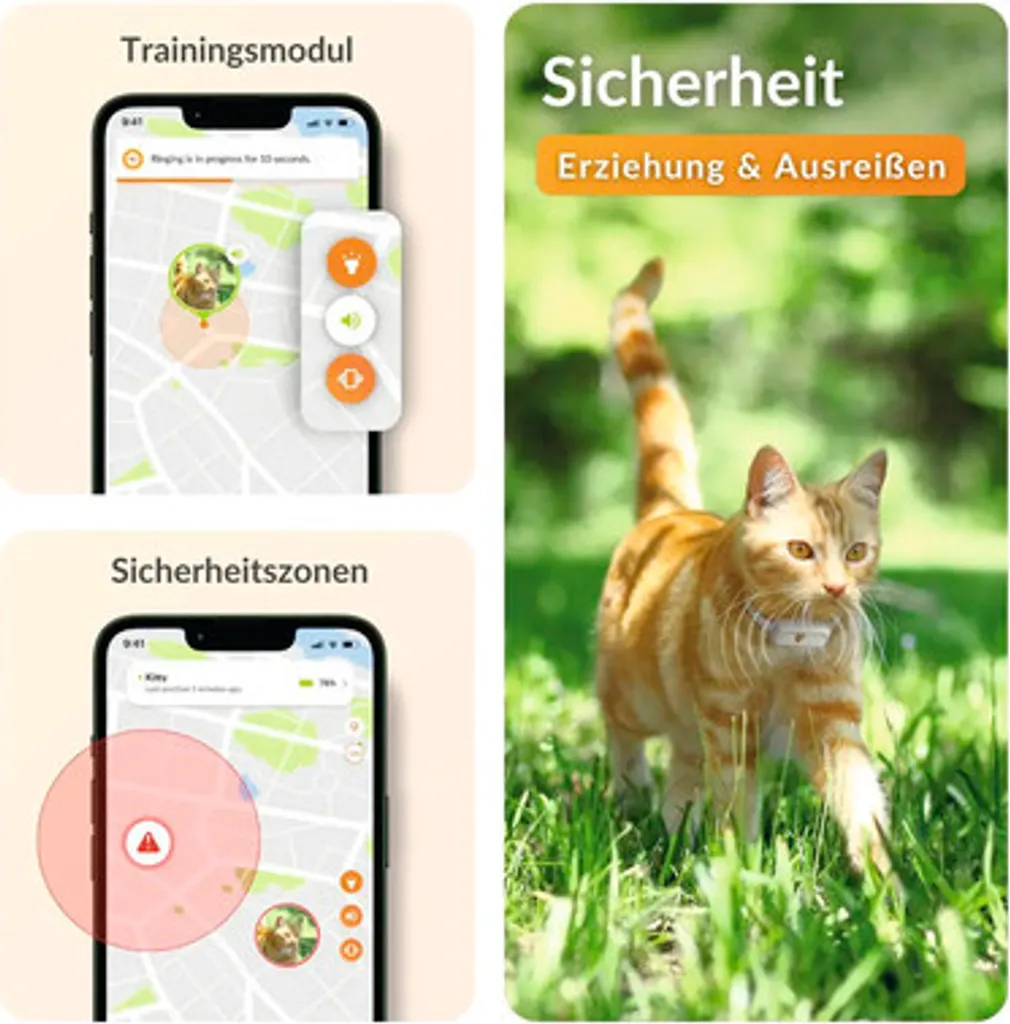 Weenect XS Traceur GPS pour chat noir et blanc - Localisation en temps réel - 17