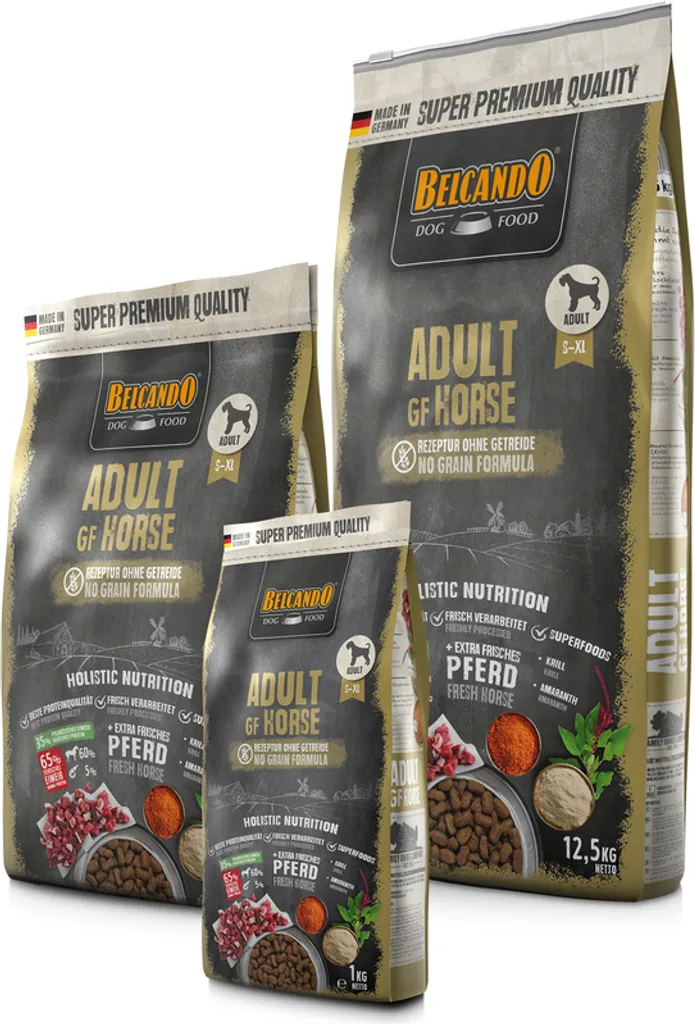 Fini les allergies : BELCANDO Adulte GF Cheval 12,5 kg Sans Céréales