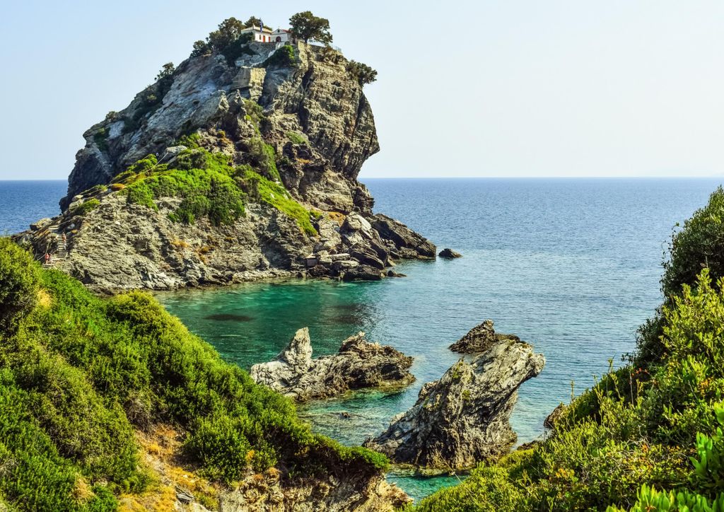 hansepuzzle 97392 - Fels im Meer Puzzle, 260 Teile, Natur, 41,0 x 28,0cm mit hochwertiger Aufbewahrung, Kartonbox und wiederverschließbarem Beutel