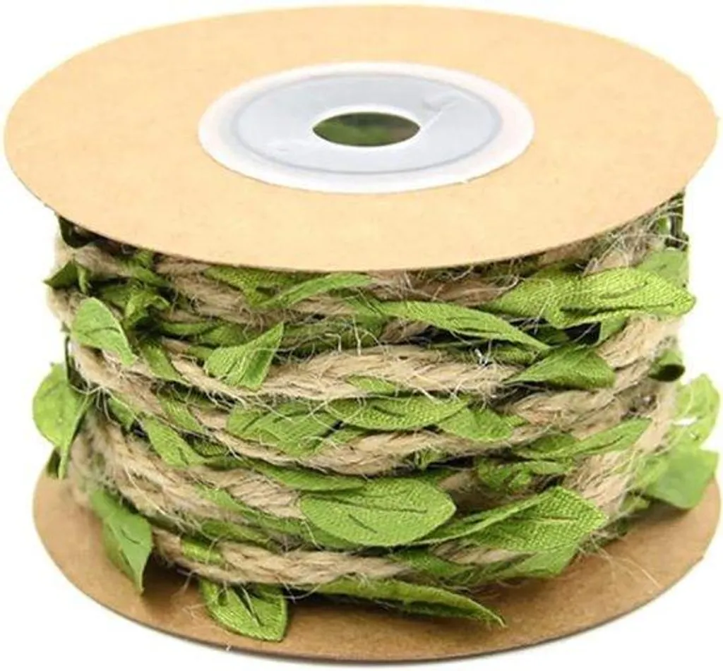Ruban jute et feuilles : la solution pour une déco naturelle durable