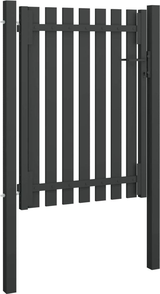 Vidaxl Gate 1x1,7 M Stahl Anthrazit Zdjęcie produktu 