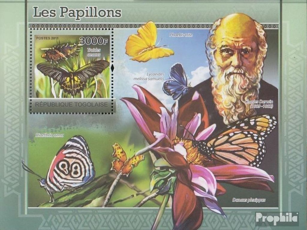 Briefmarken Togo 2011 Mi Block590 (kompl.Ausg.) postfrisch Schmetterlinge