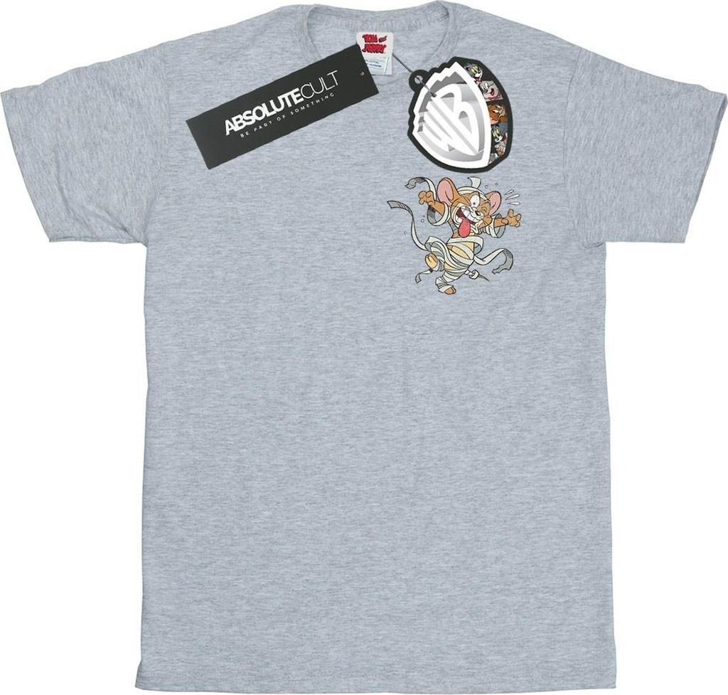 Tom And Jerry - "Frankenstein Jerry" T-Shirt für Herren BI47683 (S) (Grau)