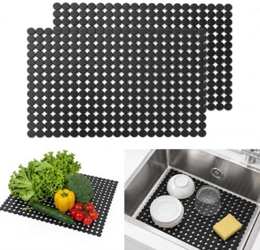 2er Set Spülbecken Schutzmatte 30 x 40 cm, Zuschneidbare Produktbild 