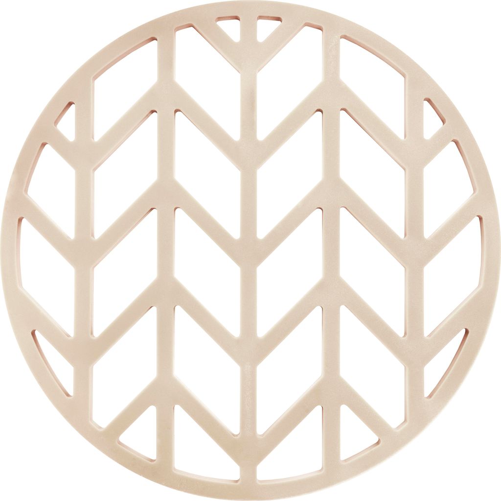 Krumble Untersetzer - Untersetzer hitzebeständig - Untersetzer Silikon - Untersetzer - Pfeile - Durchmesser 14 - Beige