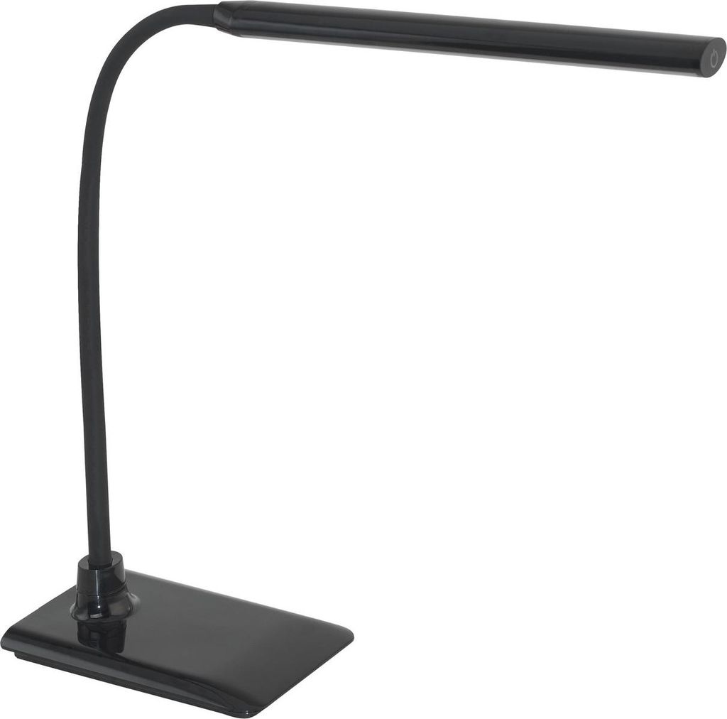 EGLO LED Tischlampe Laroa, Tischleuchte mit Touch, dimmbar in Stufen, Schreibtischlampe aus Kunststoff in Schwarz, LED Bürolampe neutralweiß