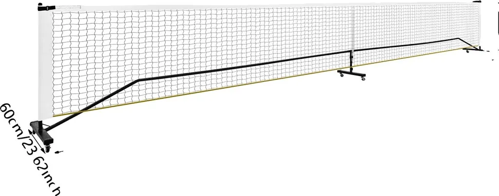 Filet de pickleball portable pour jardin et loisirs plein air blanc