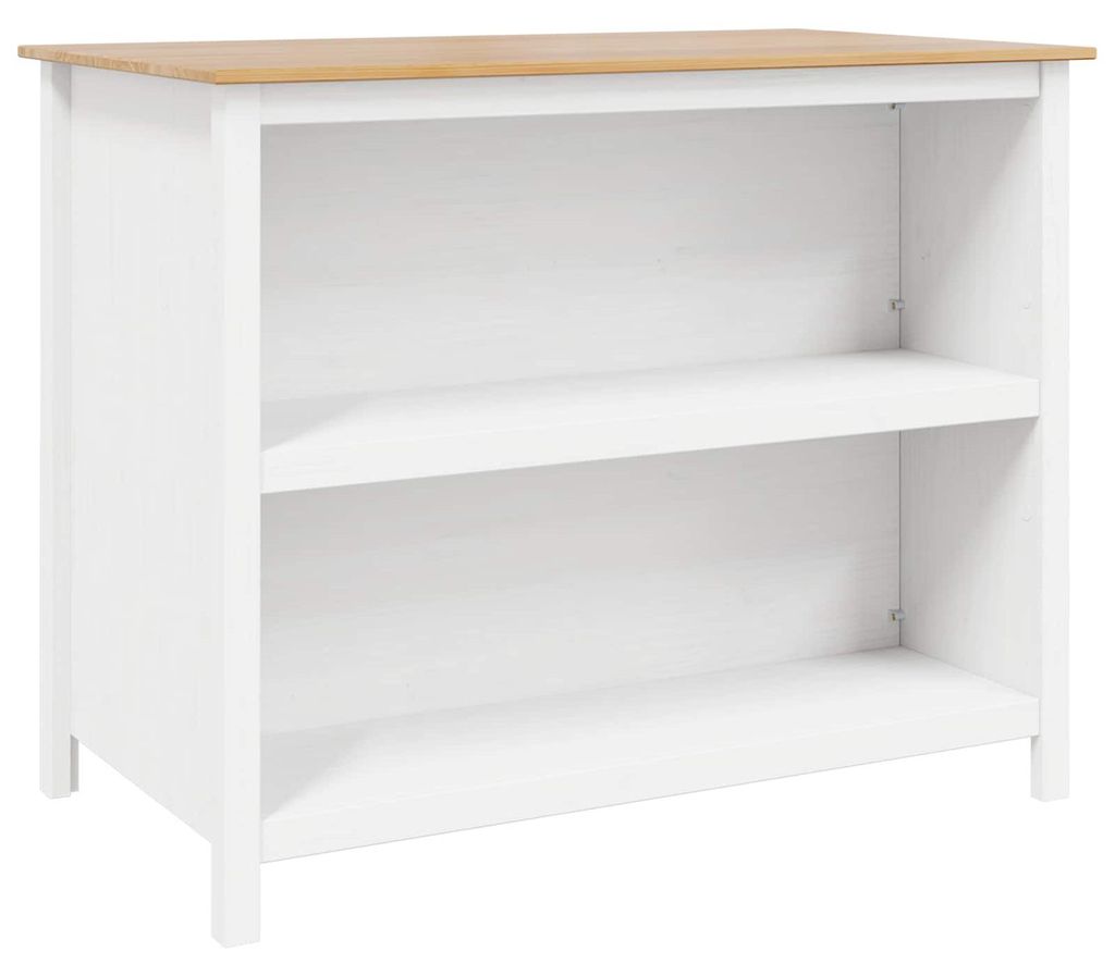 vidaXL Îlot de cuisine HILL Blanc 112 x 66 x 90 cm Bois de Image du produit 