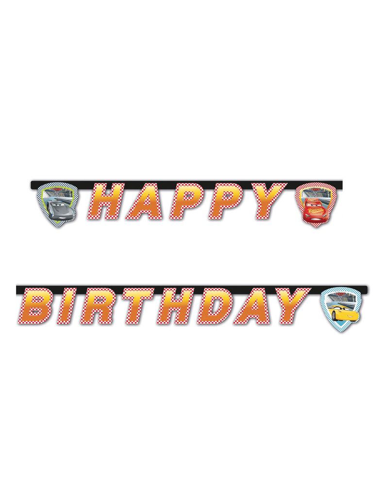 Cars 3 | Buon compleanno Girlande Immagine del prodotto 