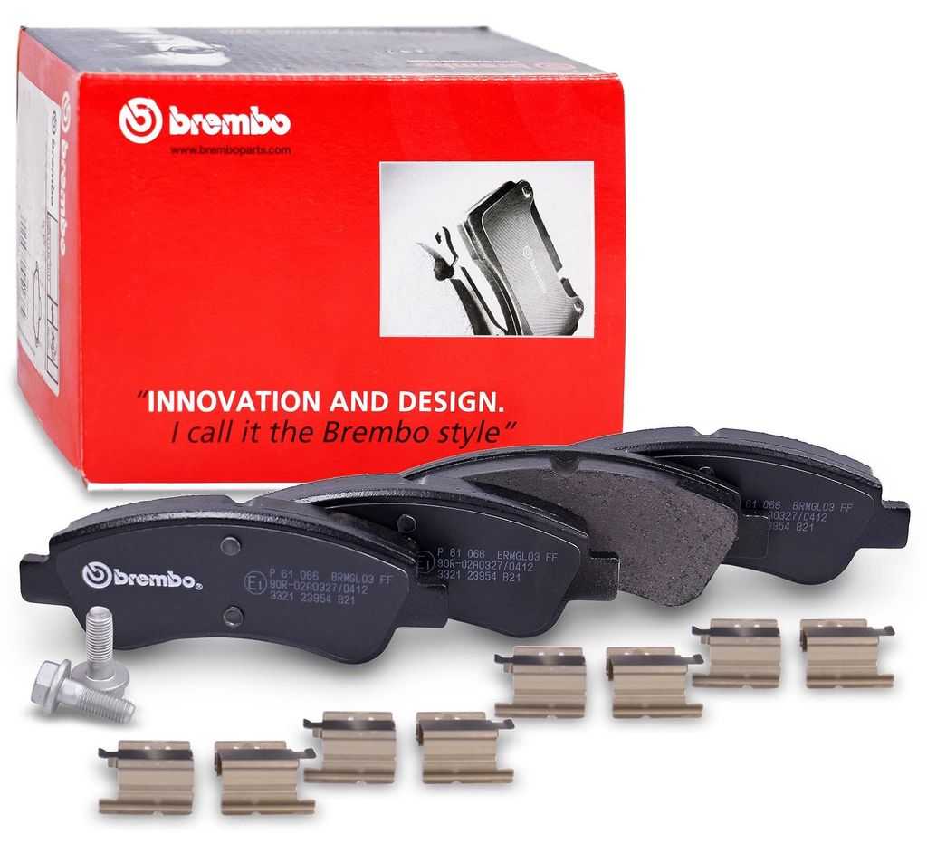Brembo P 61 066 Bremsbelagsatz, Scheibenbremse - (4-teilig)