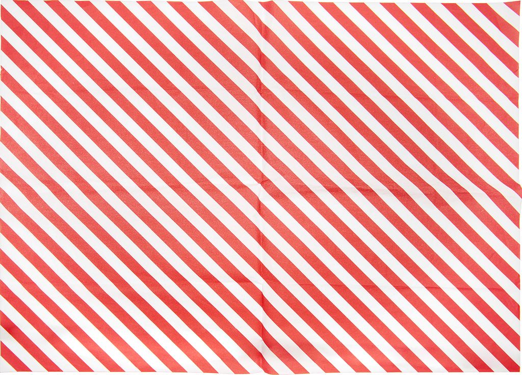 Seidenpapier "Streifen Rot/Weiß", 50 x 70 cm, 5 Bögen Produktbild 