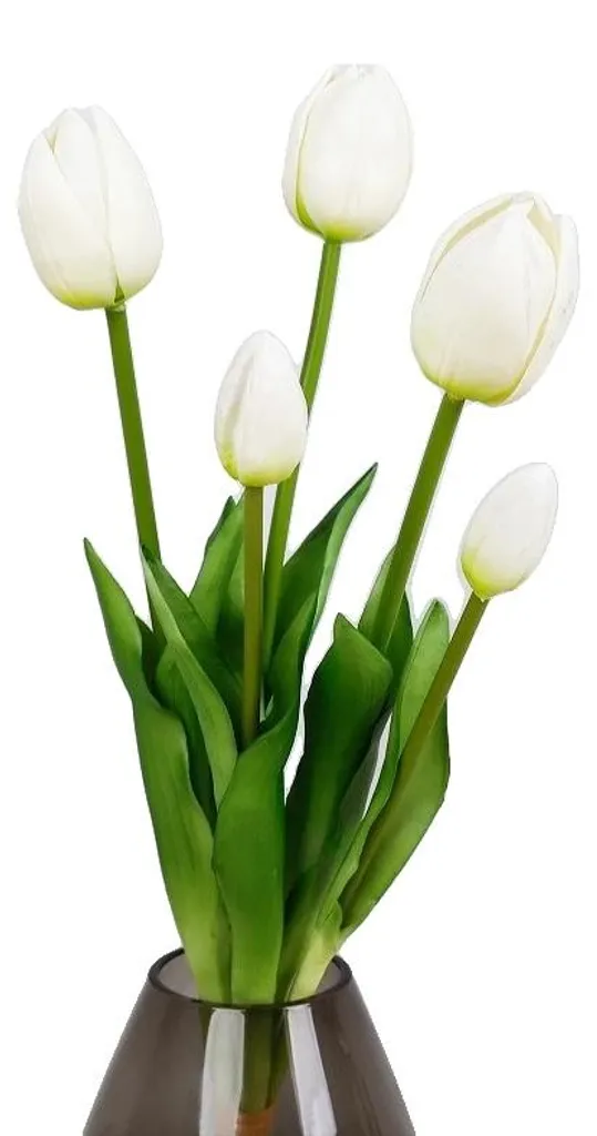 Fleurs artificielles blanches 46 cm : l'élégance sans aucun entretien