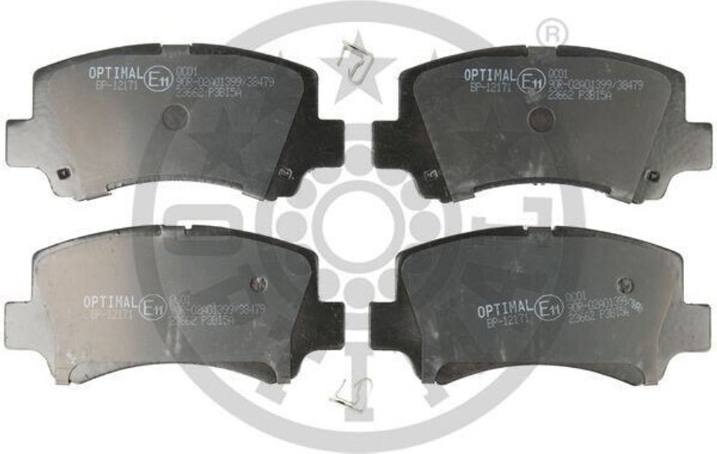 OPTIMAL Bremsbeläge Satz Vorne Bremsklötze für SUZUKI Wagon R+ Schrägheck (MM) Wagon R+ Schrägheck (EM) Wagon R Schrägheck BP-12171