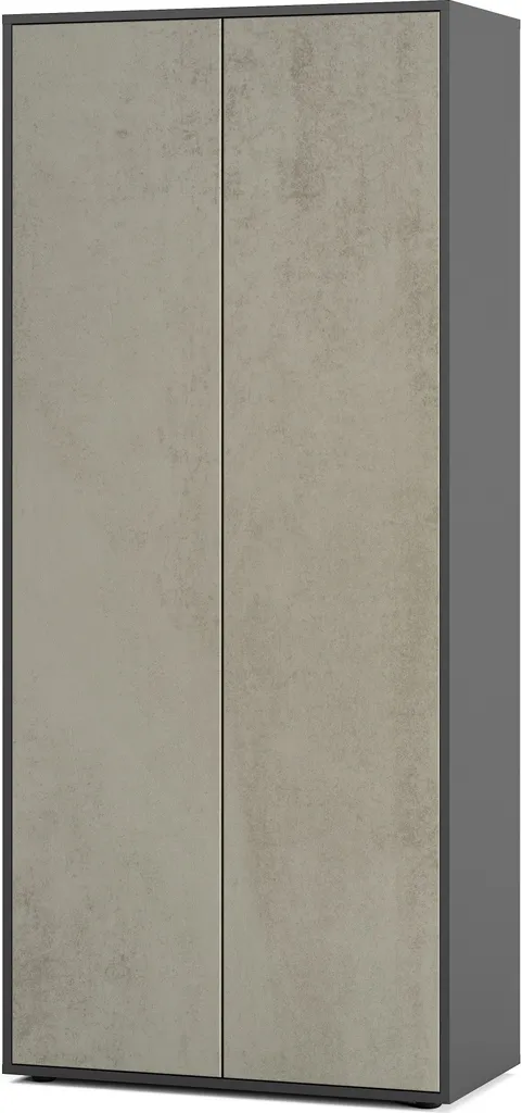 Armoire de bureau système Push-to-Open, rangement Anthrazit 180x80 cm