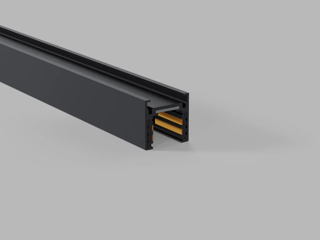 Rail LED2 MAG LOW 2m noir DALI : design ultra fin et haute précision