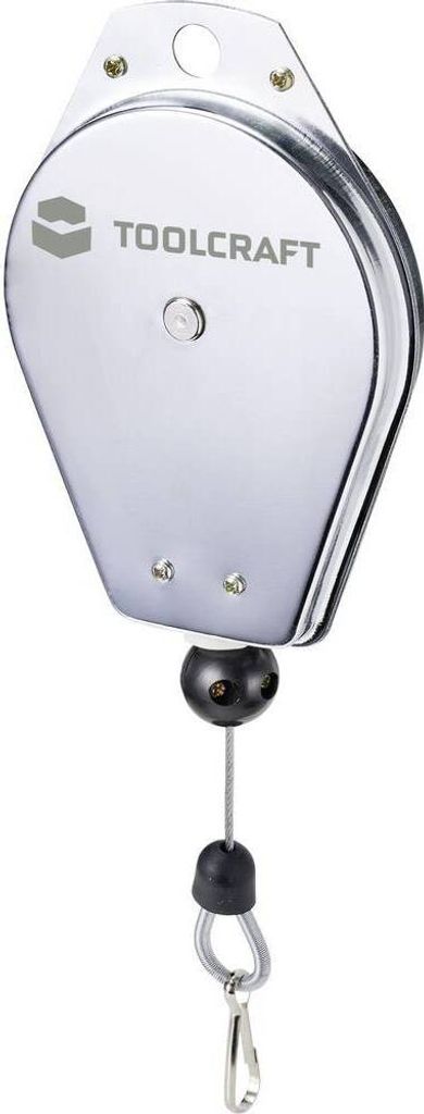 TOOLCRAFT TO-7392612 Federzug, Seilauszug bis 1,5 m Tragkraft (max.) 2 kg