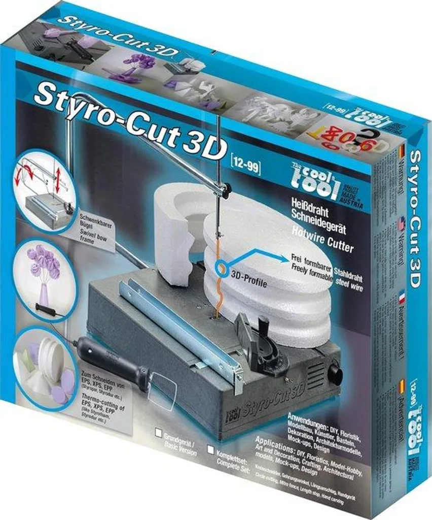 Kit découpe polystyrène 3D - 900 pièces avec accessoires créatifs