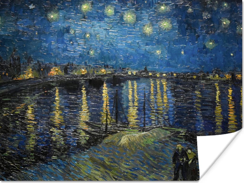 MuchoWow Poster Van Gogh - Brücke - Alte Meister 160x120 cm - Foto Plakat