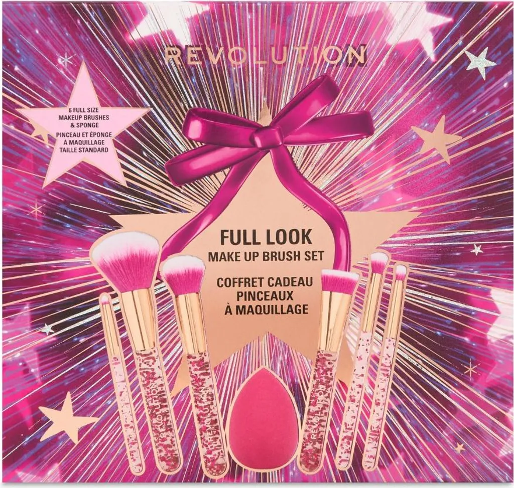 Revolution Makeup Set 6 Pinceaux Maquillage et Éponge Teint Parfait - 3