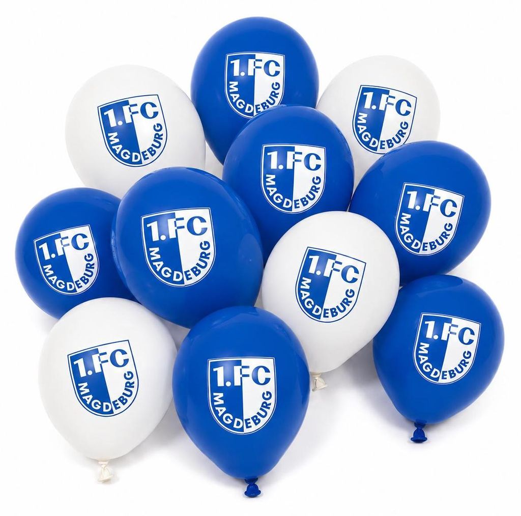 1. FC Magdeburg Luftballons 10er-Set Produktbild  KI-generiertes Bild